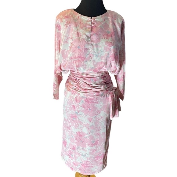 Dresses & Skirts - 1980 Floral Pink Women's Dress Small